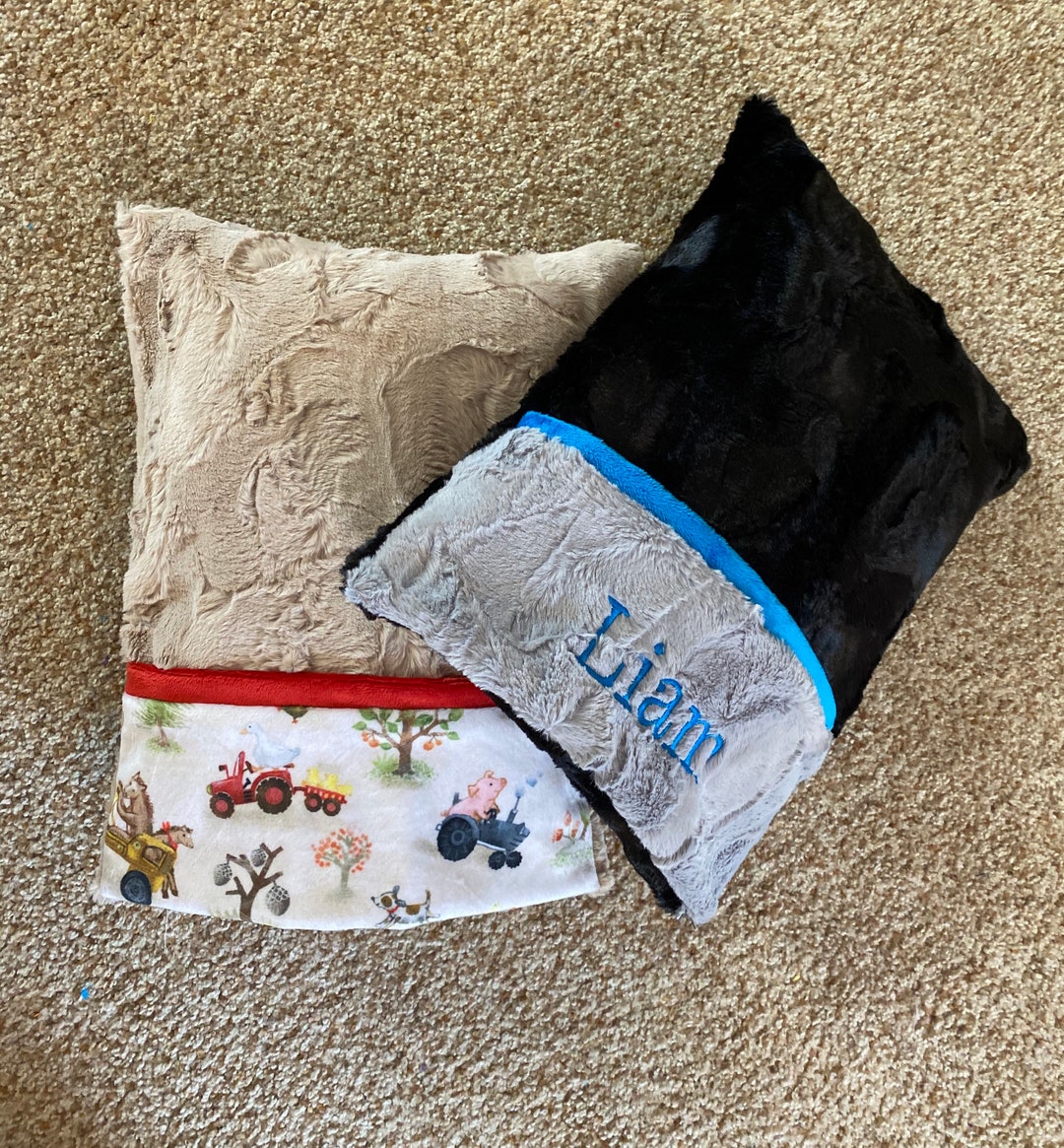 Personalized Minky Travel Pillows Minky Pillowcase Nursery Etsy