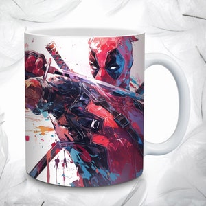 Cartoon Character Mug Sublimation Design, Kids Mug Wrap Template, Cartoon Sublimation Design PNG, Instant Download