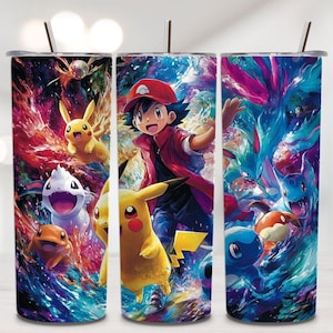 Cartoon 20oz Tumbler Wrap Png Straight Tumbler Wrap 20 oz Digital Design High Resolution Instant Digital PNG Download