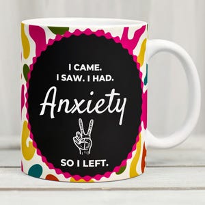 Anxiety Mug Wrap PNG 11oz Mental Health Mug Sublimation Design Self Confidence PNG Positive Affirmation Coffee Mug Digital Download PNG