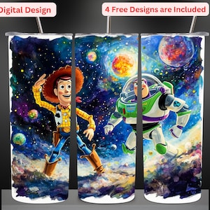 20oz Skinny Tumbler Wrap, 20 oz Tumbler PNG Sublimation Design, Digital Instant Download Designs Template, Kids Cartoon Tumbler PNG