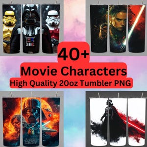 40+ Cartoon 20oz Skinny Tumbler Bundle, Cartoon Character Tumbler Bundle, Movie Characters Bundle, Tumbler Bundle PNG, Tumbler Design Bundle
