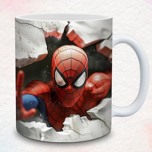 Kids sublimation design 11oz & 15oz Coffee Cup Sublimation,  Cartoon Character Mug Design PNG, Animated Mug Design
