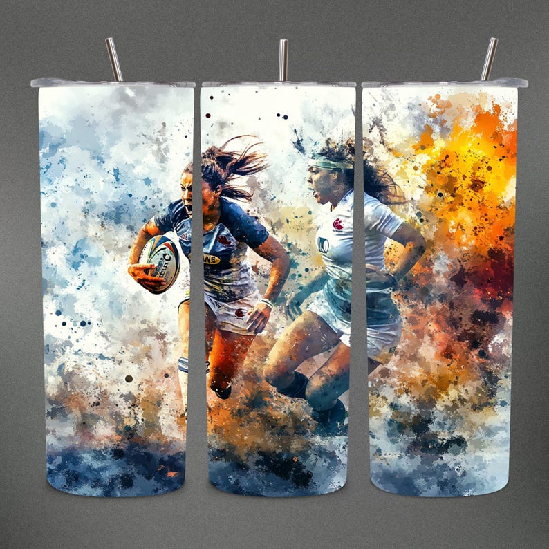 Gobelets décor Rugby - 10 pièces