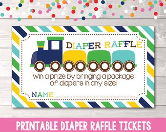 instant download printable diaper raffle tickets chevron etsy