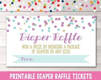 instant download printable diaper raffle tickets chevron etsy