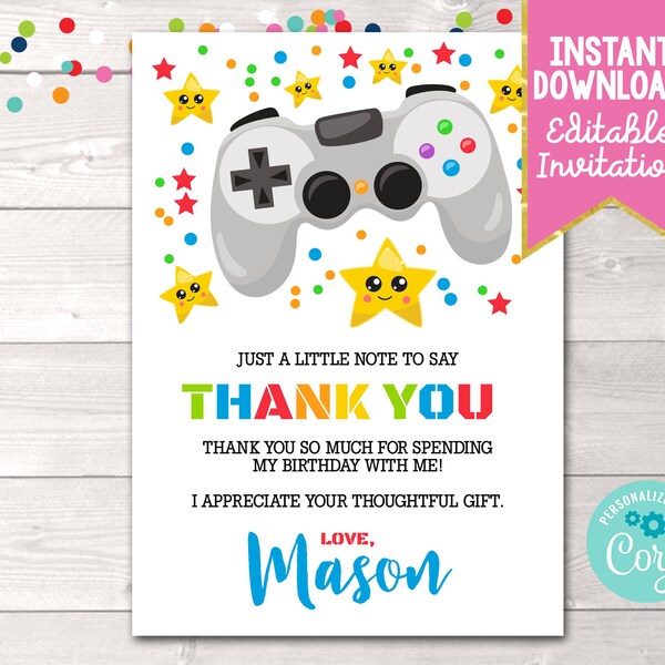 Video Game Card - Etsy