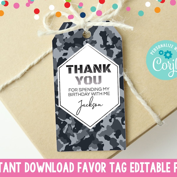 Camo Party Favors Etsy