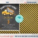 Dump Truck Birthday Party Invitation, Editable Boys Construction ...