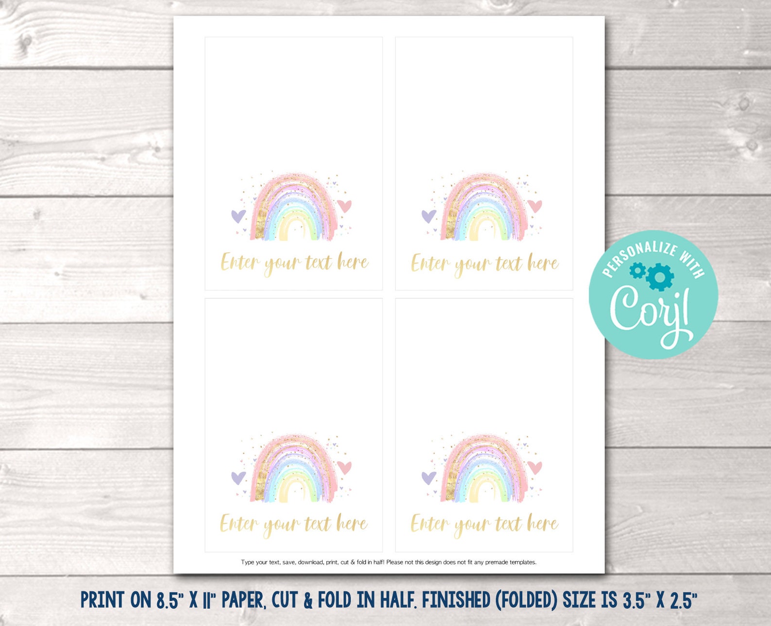 Editable Food Labels Instant Download Pastel Rainbow Printable - Etsy