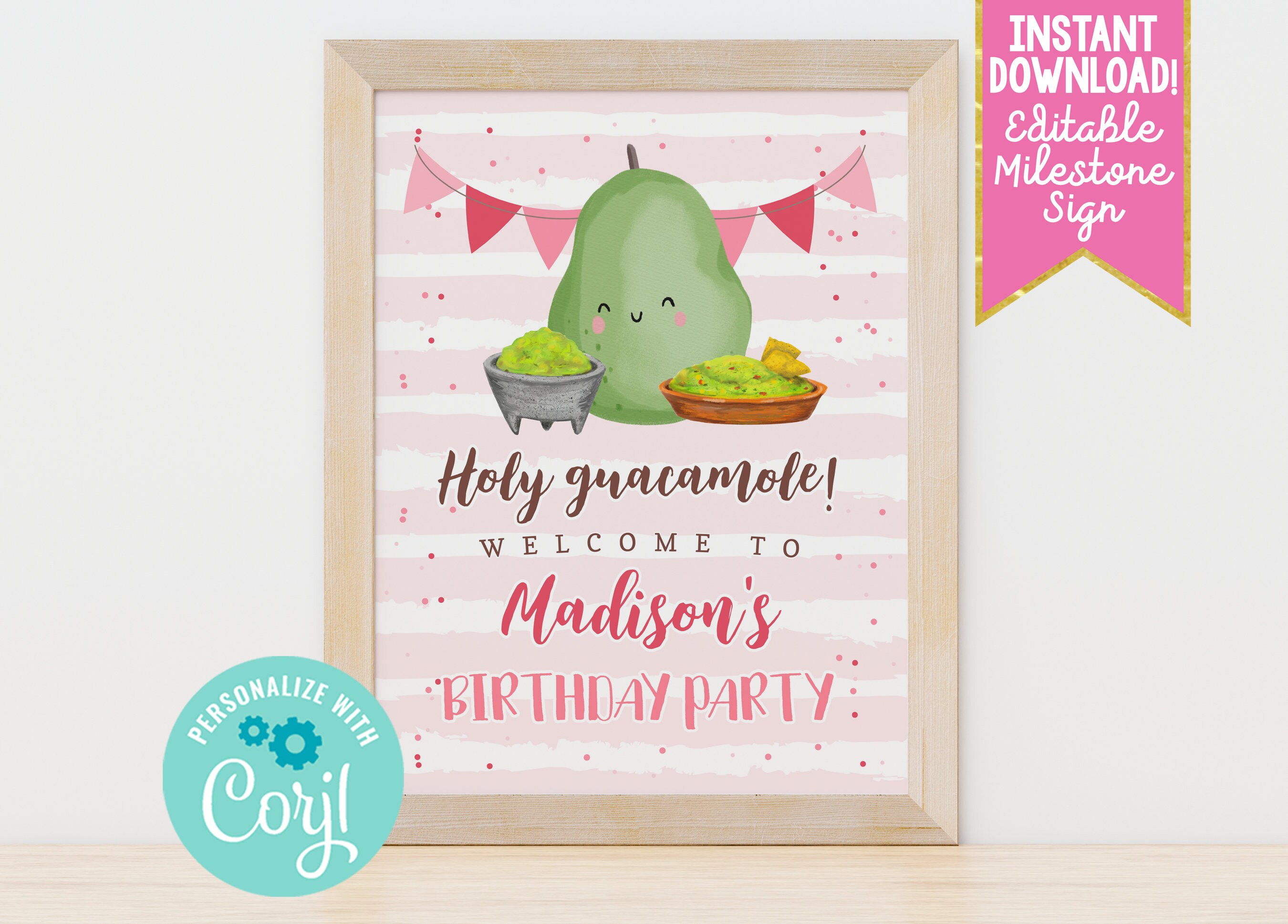 Avocado Cake Topper Holy Guacamole Birthday Party Decorations – FUNSTARCRAFT