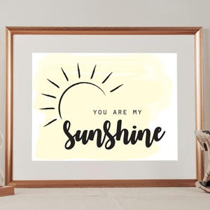 You Are My Sunshine Wall Art