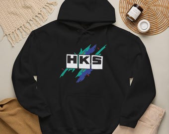 Custom graphic HKS paint splatter logo JDM lover hoodie