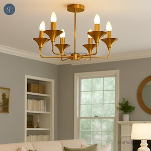 6-Light Chandelier – Elegant and sophisticated with a luminous display