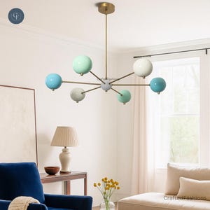 6-Armed Brass Sputnik Wall Chandelier – Timeless and classic