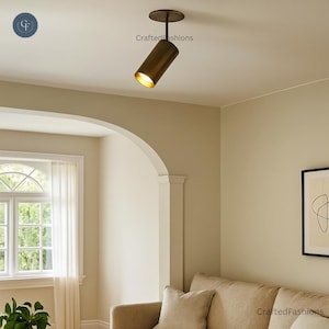 1-Light Glass Shade Wall Fixture with Mid-Century and Modern Raw Brass Sputnik Design
