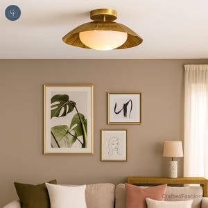 Mid-Century Flush Mount Light – Sleek and timeless