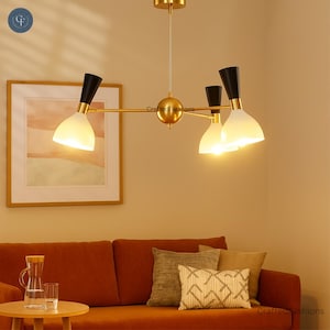 3-Shade Stilnovo Lamp – Mid-century style, adjustable arms for flexible lighting