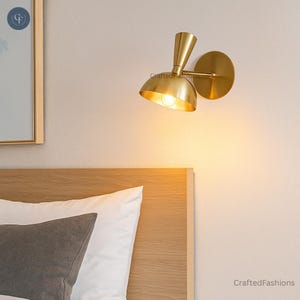 Wall Sconces in raw brass, inspired by Stilnovo design - Elegant lamps for your home decor