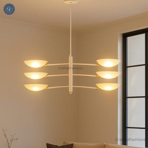 6-Shade Chandelier – Elegant design and ample ambient lighting