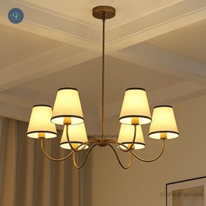 6-Shade Adjustable Chandelier – Stylish and unique