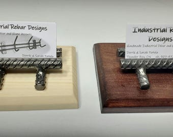 Rebar Business Card Holder with Base