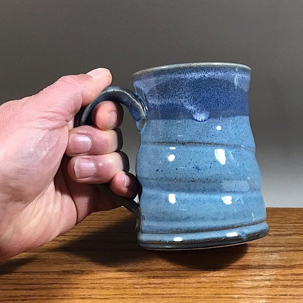 16 oz Ceramic Mug -  Handmade Pottery Coffee Mugs - Large Tea Cup