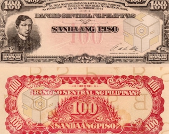 残り100枚 1944年日本侵攻紙幣 フィリピン紙幣 未発行デザイン - 研究目的の高解像度スキャン標本