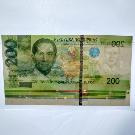 フィリピンペソ フィリピン200ペソ紙幣 – 2019年ミスカット、ノベルティ通貨 - Etsy 日本