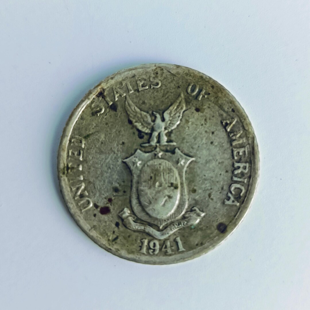 1941 USPI 20 センタボス: ヴィンテージ フィリピン銀貨 - Etsy 日本