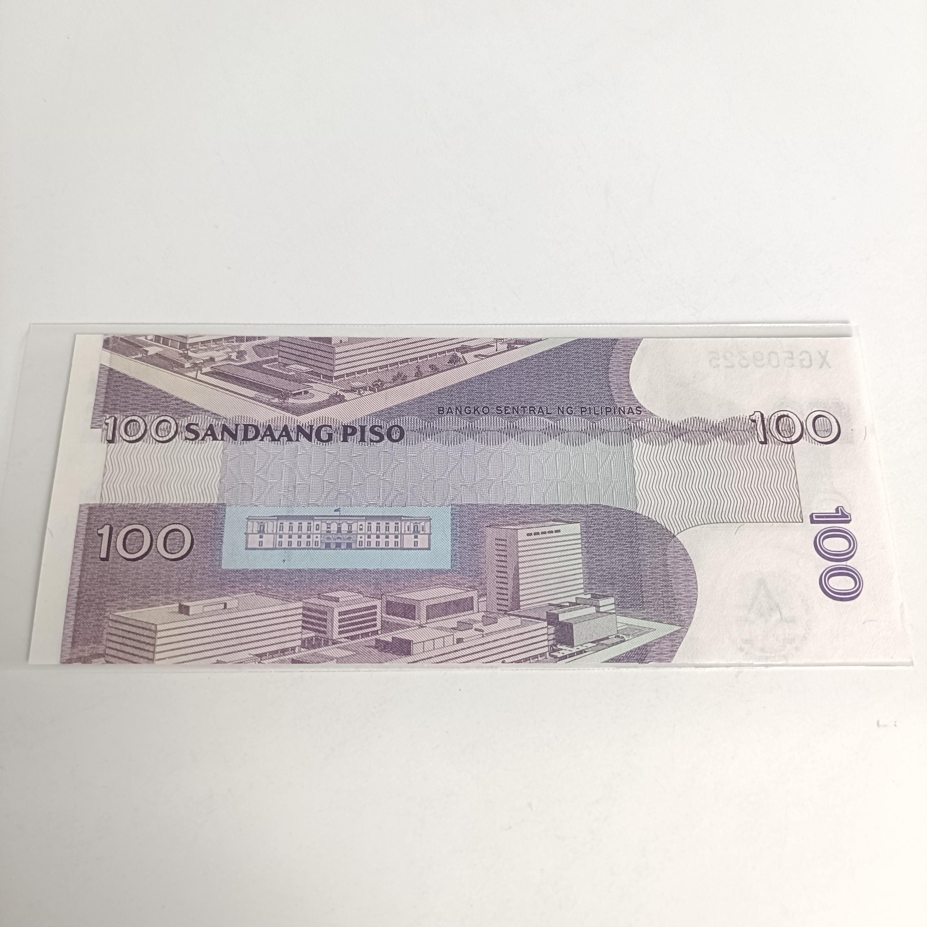 Philippines 100 Piso Banknote MASON Overprint: 2012 Miscut Note From ...
