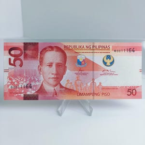 Philippinen 50 2024 Fancy Ersatz Starnote *0011164 Marcos - Remolona Enhanted New Generation Währung, Stempelglanz Sammlung