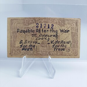 10 Centavos Radar 21712 Philippines Cagayan Guerrilla Emergency Currency Genuine Money Vintage Collectible Commonwealth Piso Authentic 1940s