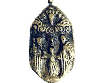 Birhen Animasola Amulet for Luck and Protection | Authentic Handcrafted Filipino Spiritual Medal for Good Fortune, Positive Energy, Blessing
