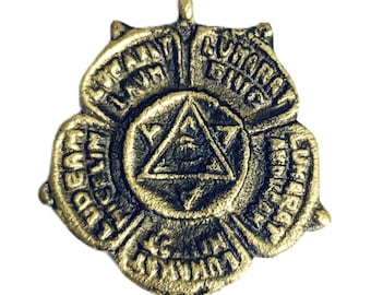 Gumamela Celis Medal from the Philippines | Spiritual Catholic Pendant Necklace for Protection, Luck, Abundance, Blessings, and Love