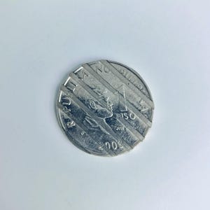 Philippines 1 2003 Misalignment Strike Error Coin Waffled New Design Series Numismatics Mint Coin Collectibles BSP NDS Currency Money X-B7