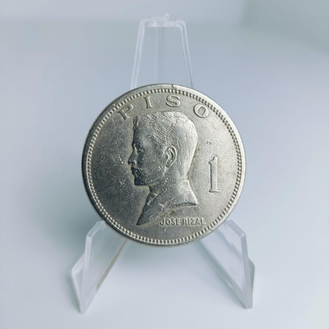 1972 Philippines 1 Piso Coin: Jose Rizal, Numismatic Collection - Etsy