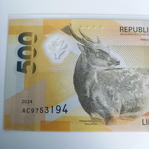 Nouveauté, billet de 500 Philippines 2024 en polymère, Marcos BBM - Remolona, première émission de monnaie, numismatique, hors circulation AC9753194