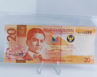 2023 20 Pesos Philippines Replacement Star Note Marcos - Medalla New Generation Currency *0142### Random last 3 digits Genuine Money Collect