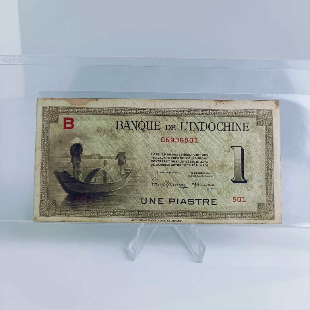 Banque De L'indochine 1 Une Piastre, American Bank Note Company