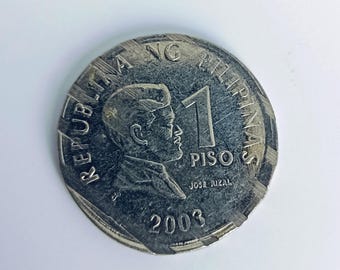 2003 Philippines 1 Peso Waffle Error Coin: Numismatic Collectible