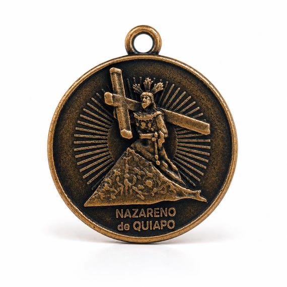 Black Nazarene Pendant | Catholic Gift | Filipino Religious Medal
