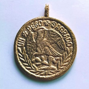 UN Peso Aguila Adler Lucky Schutz Medal Amulett, 1.8 "Philippinen Münze. Bringen Sie Glück und Schutz mit diesem einzigartigen Anhänger
