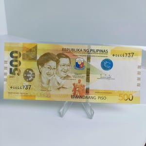 Philippines 500 2021 Replacement Star Note, Enhanced New Genereation Currency, Duterte - Diokno, Money Collection, Numismatic Item, *0644737