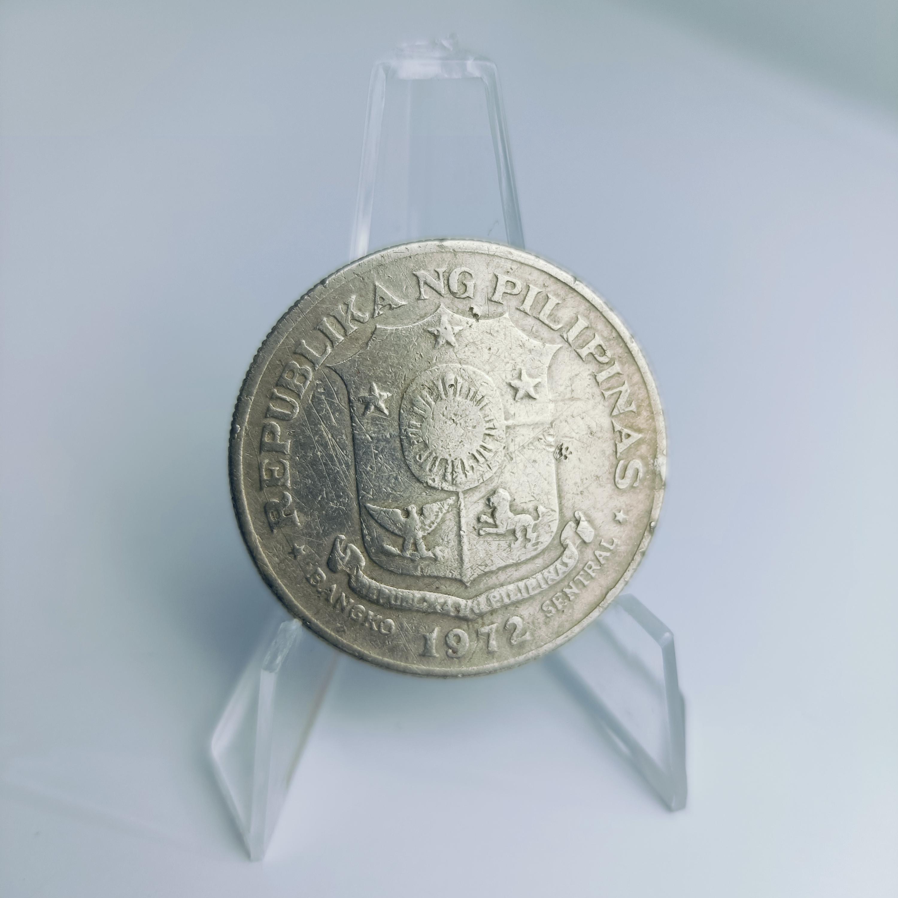 1972年フィリピン1ペソ硬貨：ホセ・リサール、貨幣コレクション - Etsy 