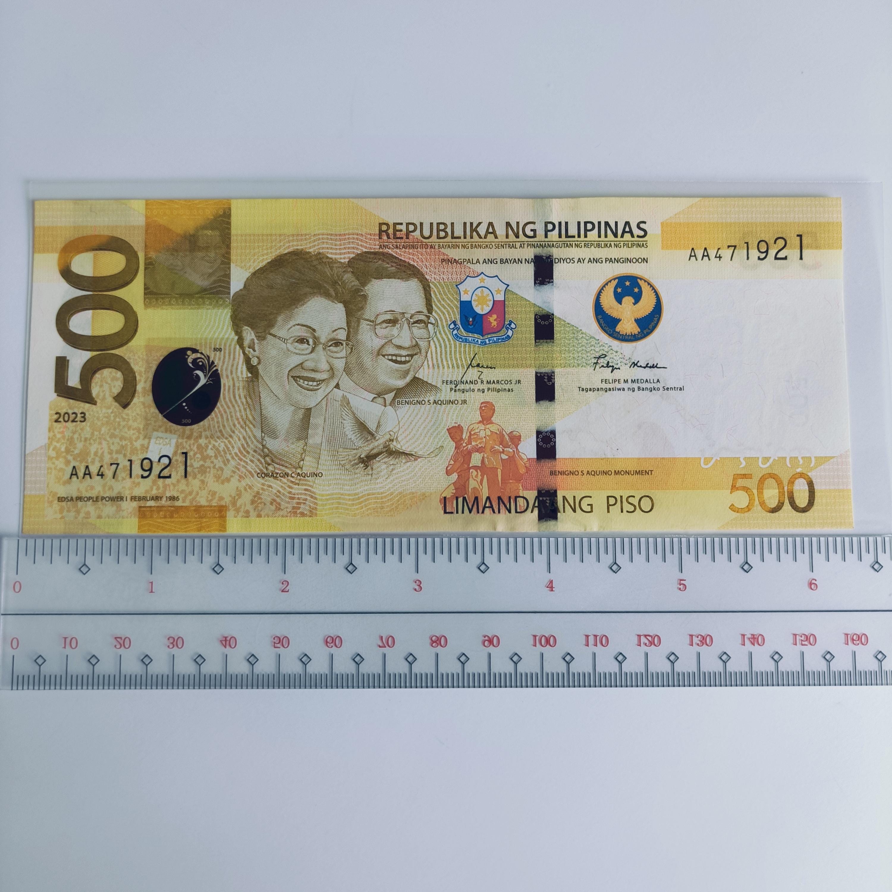 通番ゾロ目(５５５５５５)】 フィリピン 新世代シリーズ ５００ペソ紙幣 ２０１９年 【1円スタート】