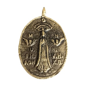 Rare Alpha Omega Medallion: Filipino Lucky Amulet for Protection