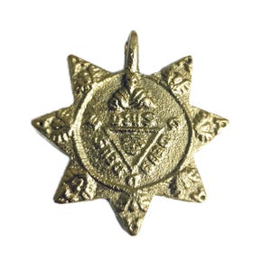 Medalion Siedmiu Archaniołów | Amulet Ochrony Trójkąta | Talizman Szczęścia z Filipin | Talizman Energii Duchowej i Boskiej