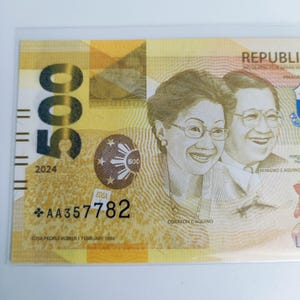 Philippinen 500 Star Hinweis: 2024 Marcos BBM - Remolona, UNC