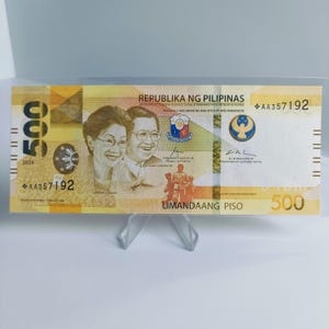 Seltene AA Prefix 2024 Philippinen 500 Piso Star Note